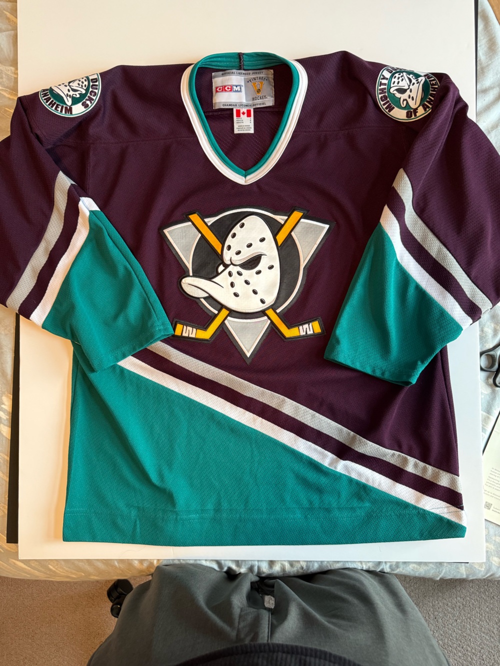 CCM Anaheim Ducks Vintage Jersey